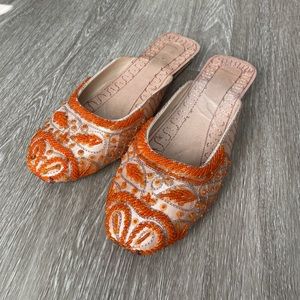 Indian handmade beaded flats